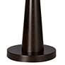Giclee Glow Novo 30 3/4" Cedar Zebrawood Shade Bronze Table Lamp