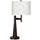 Giclee Glow Novo 30 3/4" Colored Terrazzo Shade Bronze Table Lamp