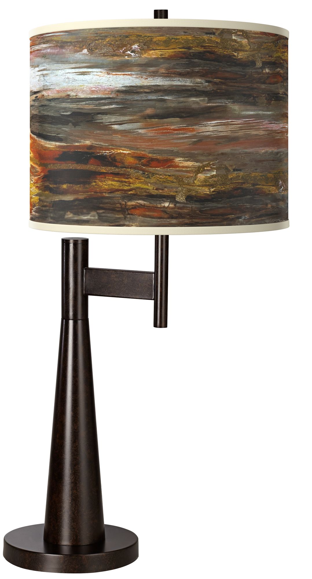 Image Giclee Glow Novo 30 3/4" Embracing Change Shade Bronze Table Lamp