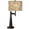 Giclee Glow Novo 30 3/4" Floral Spray Shade Bronze Table Lamp