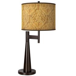 Giclee Glow Novo 30 3/4&quot; Golden Versailles Shade Bronze Table Lamp