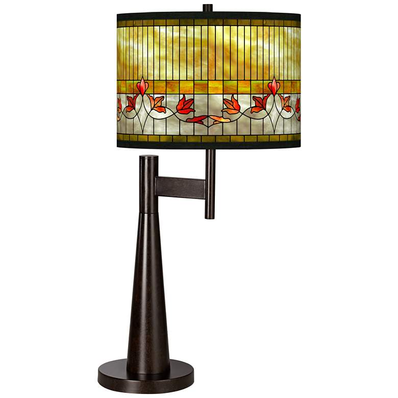 Image 1 Giclee Glow Novo 30 3/4" High Lily Dark Bronze Table Lamp