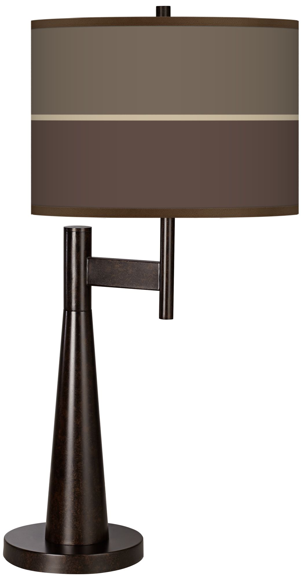 Image Giclee Glow Novo 30 3/4" Lakebed Shade Bronze Table Lamp