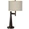 Giclee Glow Novo 30 3/4" Moroccan Diamonds Shade Bronze Table Lamp