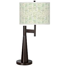 Image1 of Giclee Glow Novo 30 3/4" Oval Tempo Shade Bronze Table Lamp