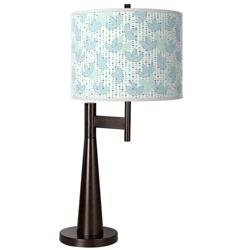 Giclee Glow Novo 30 3/4&quot; Spring Shade Bronze Table Lamp