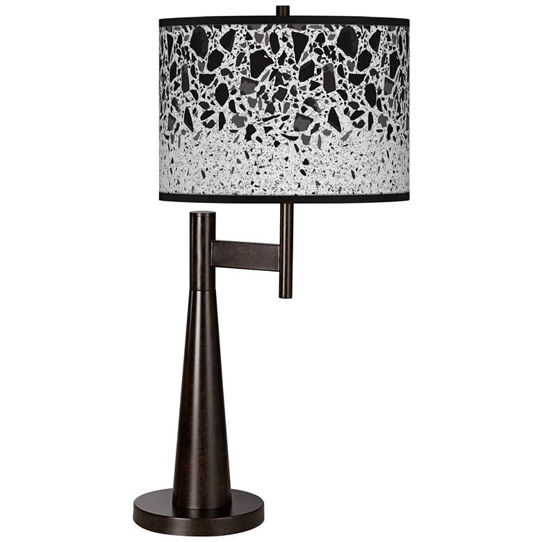 Image 1 Giclee Glow Novo 30 3/4" Terrazzo Shade Bronze Table Lamp