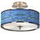 Giclee Glow Oceanside 14" Wide Ceiling Light