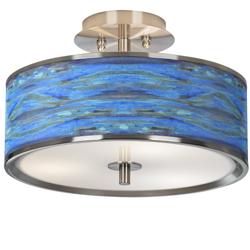 Giclee Glow Oceanside 14&quot; Wide Ceiling Light