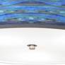 3_Giclee Glow Oceanside Blue 20 1/4" Wide Nickel Ceiling Light more views