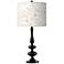 Giclee Glow Paley 29" High Windflowers Shade Black Table Lamp