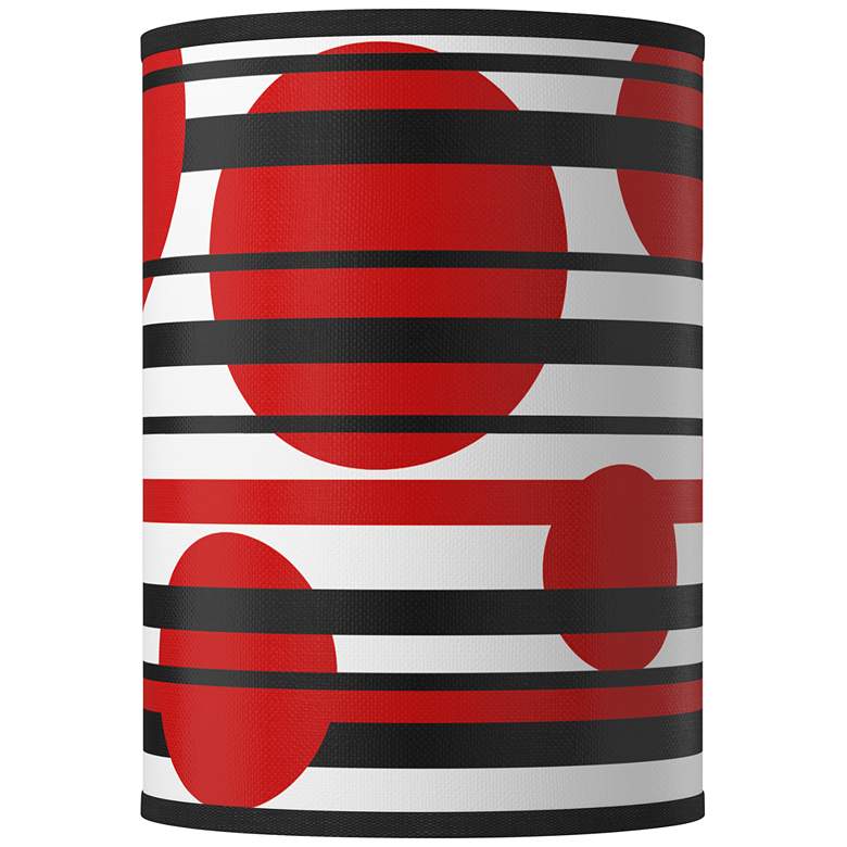 Image 1 Giclee Glow Red Balls Giclee Round Cylinder Lamp Shade 8x8x11 (Spider)
