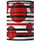 Giclee Glow Red Balls Giclee Round Cylinder Lamp Shade 8x8x11 (Spider)