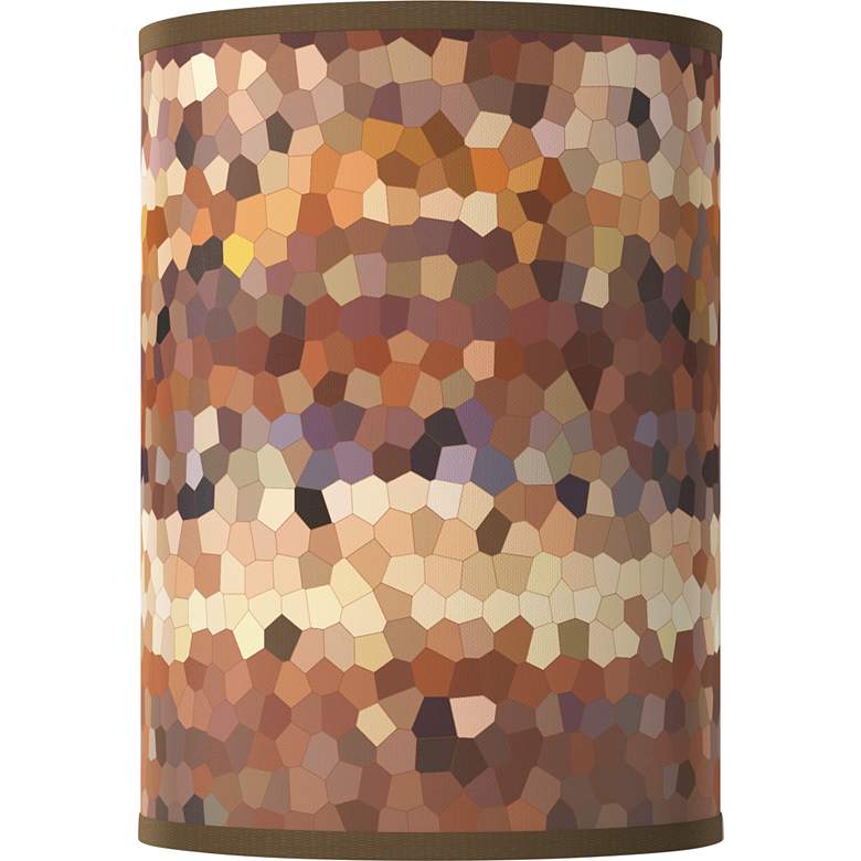 Image 1 Giclee Glow Red Rock White Giclee Round Cylinder Lamp Shade 8x8x11 (Spider)