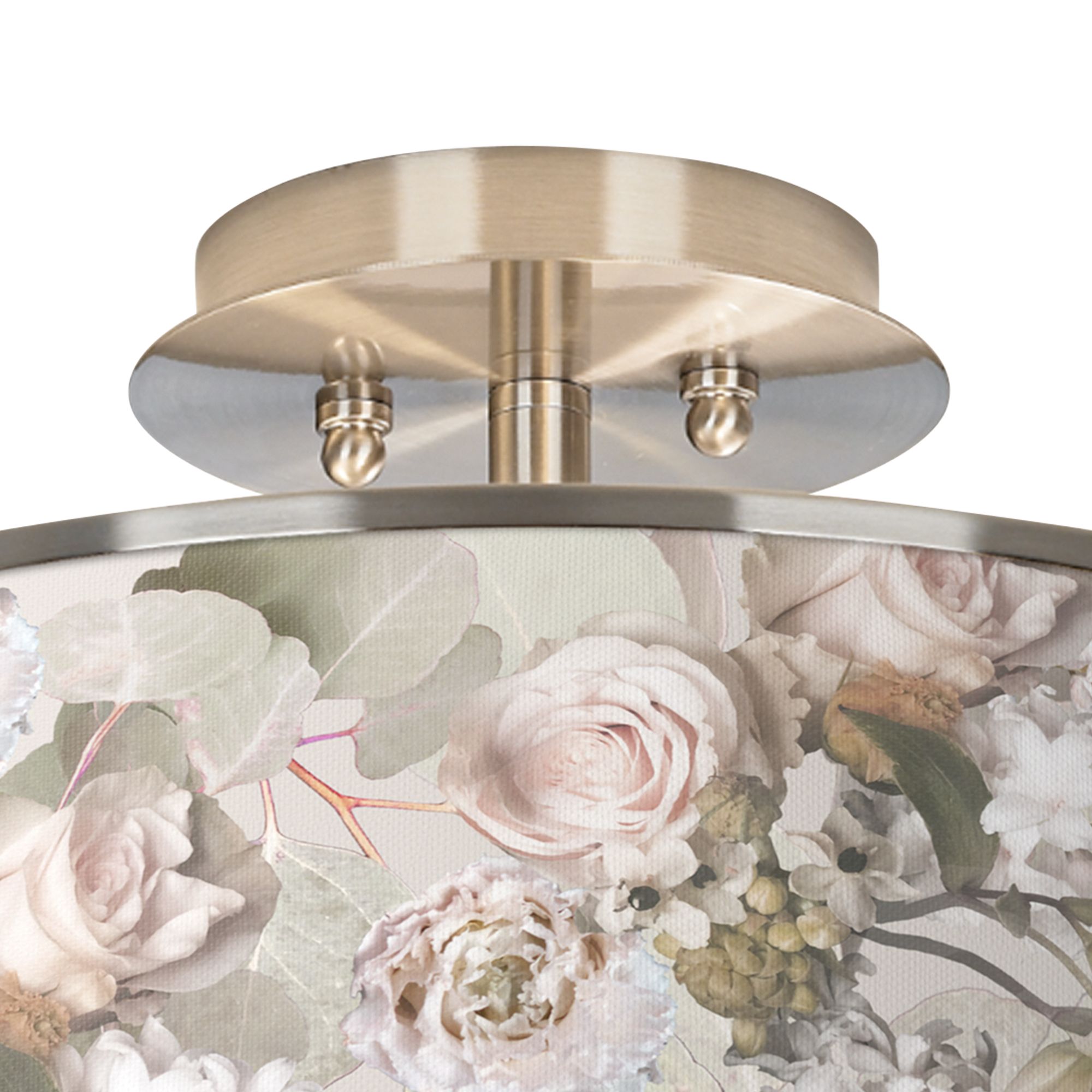 Image 2 Giclee Glow Rosy Blossoms 14" Wide Ceiling Light more views