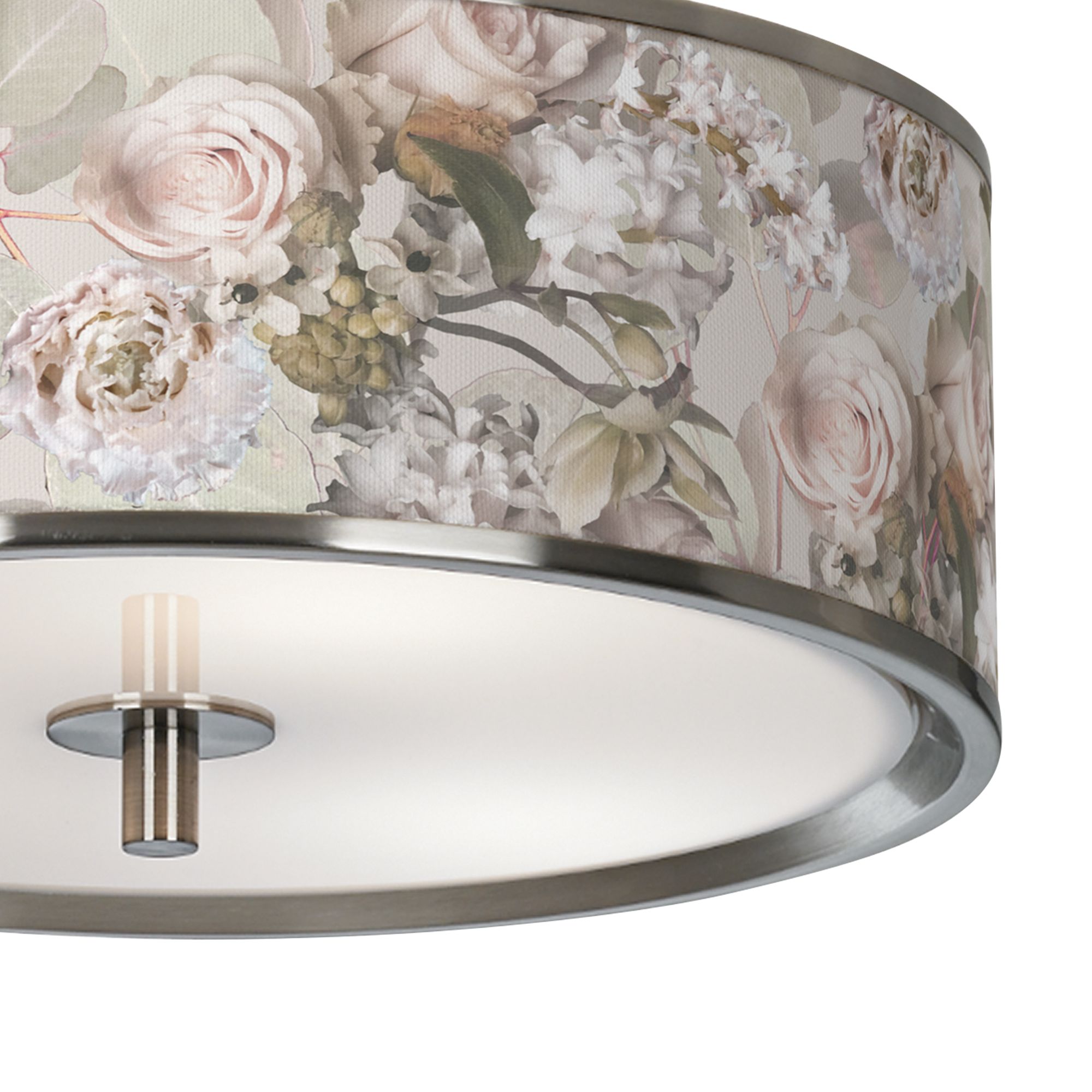 Image 3 Giclee Glow Rosy Blossoms 14" Wide Ceiling Light more views