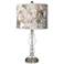 Giclee Glow Rosy Blossoms 28" High Apothecary Clear Glass Table Lamp