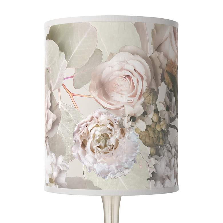 Image 2 Giclee Glow Rosy Blossoms Giclee 23 1/2" High Droplet Table Lamp more views