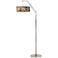 Giclee Glow Ruffled Feathers Shade 71 1/2" Arc Arm Floor Lamp