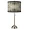 Giclee Glow Sprouting Marble Shade 28" Brushed Nickel Table Lamp