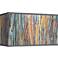 Giclee Glow Striking Bark Pattern Rectangular Shade 8/17x8/17x10 (Spider)