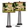 Giclee Glow Susan 25 1/2" Bear Lodge Bronze USB Table Lamps Set of 2