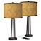 Giclee Glow Susan 25 1/2" Golden Versailles Bronze USB Lamps Set of 2