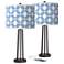 Giclee Glow Susan 25 1/2" Leaf Symmetry Bronze USB Lamps Set of 2