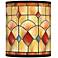 Giclee Glow Tiffany-Style Reds Drum Shade 10x10x12 (Spider)