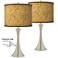 Giclee Glow Trish 24" Golden Versailles Nickel Touch Lamps Set of 2