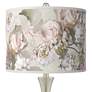 Giclee Glow Trish 24" Rosy Blossoms and Nickel Touch Lamps Set of 2
