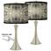 Giclee Glow Trish 24" Sprouting Marble Modern Touch Lamps Set of 2