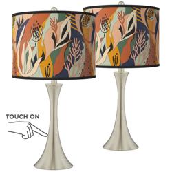 Giclee Glow Trish 24&quot; Wild Desert Shades with Touch Lamps Set of 2