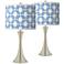 Giclee Glow Trish 26 1/4" Leaf Symmetry Touch Table Lamps Set of 2