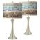Giclee Glow Trish 26 1/4" Marble Jewel Touch Table Lamps Set of 2