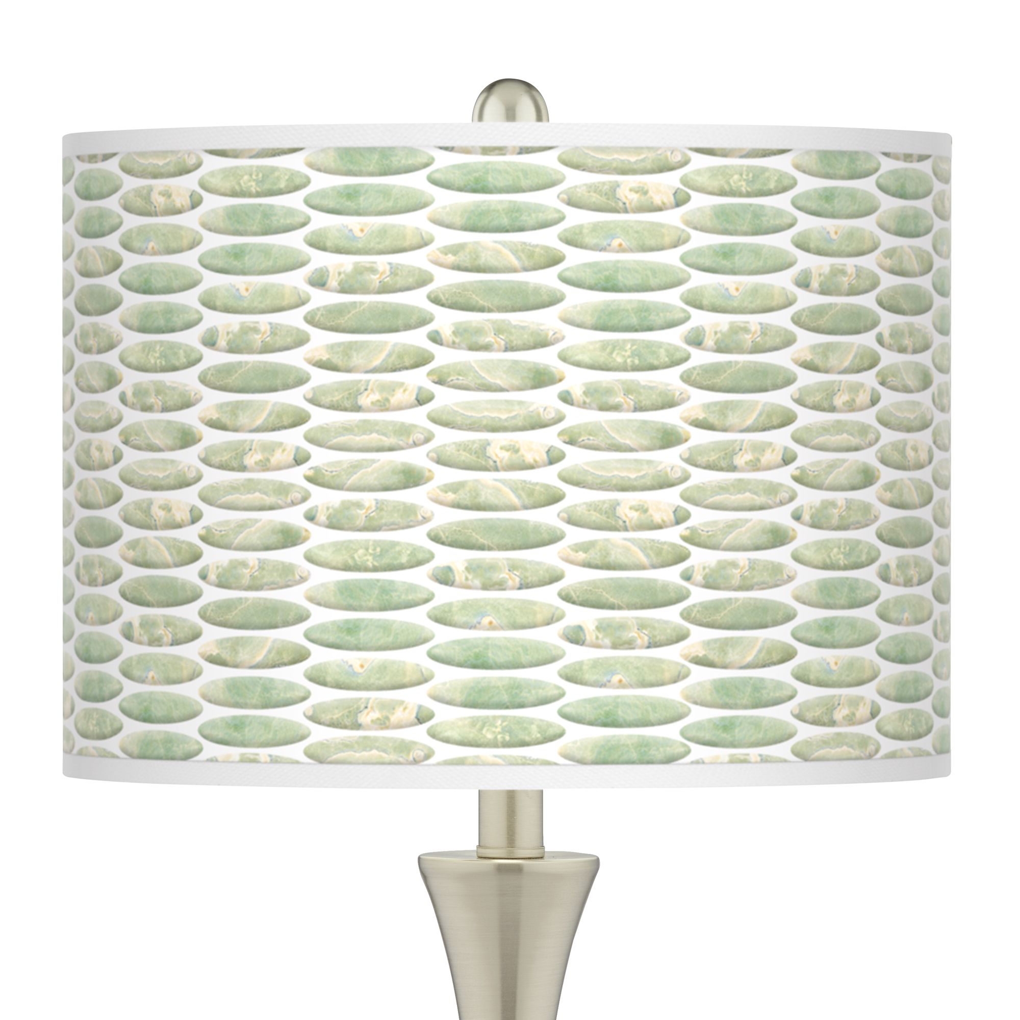 Image 2 Giclee Glow Trish 26 1/4" Oval Tempo Shade Touch Lamps Set of 2 more views