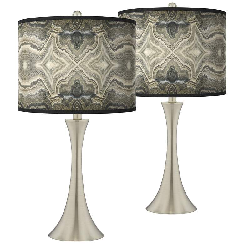 Image 1 Giclee Glow Trish 26 1/4" Sprouting Marble Modern Touch Lamps Set of 2