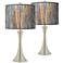 Giclee Glow Trish 26 1/4" Striking Bark Touch Table Lamps Set of 2