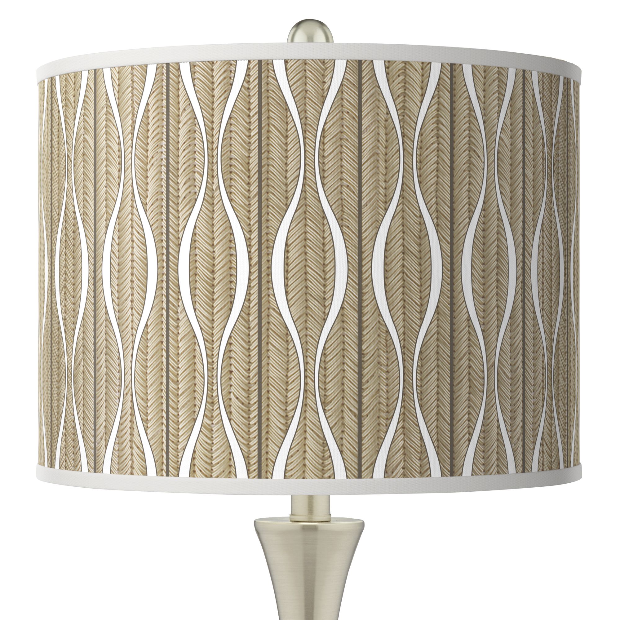 Image 2 Giclee Glow Trish 26 1/4" Swell Shade Modern Touch Lamps Set of 2 more views