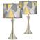 Giclee Glow Trish 26 1/4"H Modern Mosaic Shade Touch Lamps Set of 2