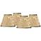 Giclee Glow Tuscan Fresco Set of Four Clip Shades 3x6x5 (Clip-On)