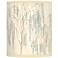 Giclee Glow Weeping Willow Pattern Drum Lamp Shade 10x10x12 (Spider)