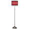 Giclee Red Stripes Pattern Shade Floor Lamp