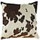 Giddy Up Brown 18" Square Decorative Pillow
