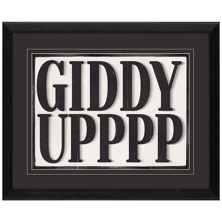 Image 1 Giddy Upppp 22"W x 18"H Framed Art
