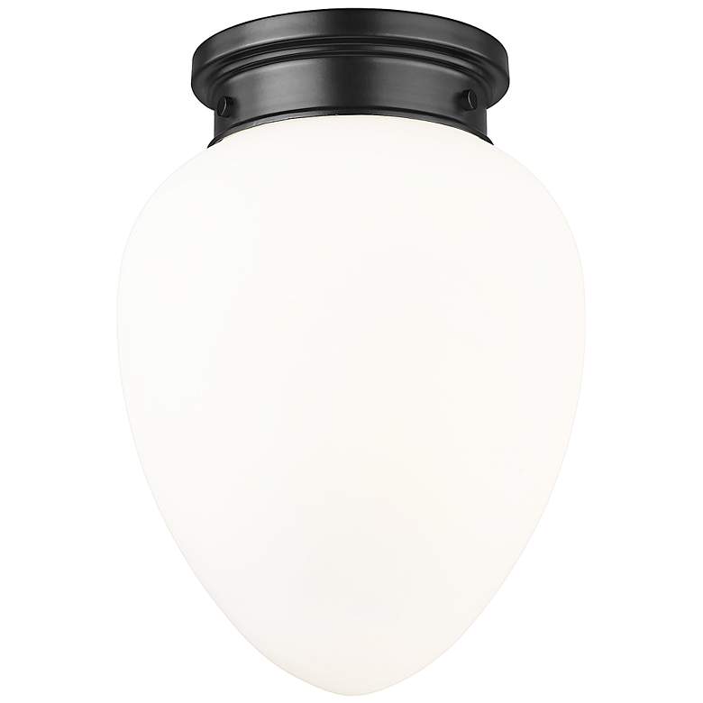 Image 2 Gideon 10" Wide Matte Black Ceiling Light