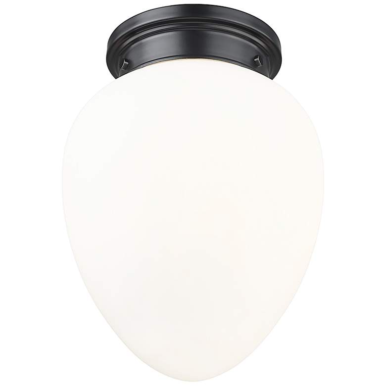 Image 3 Gideon 10" Wide Matte Black Ceiling Light more views