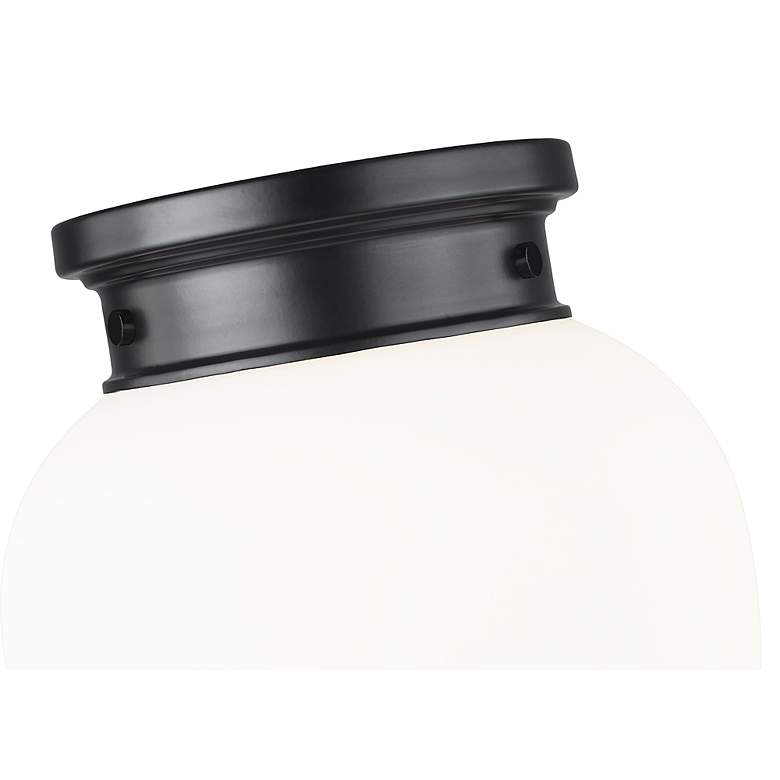 Image 4 Gideon 10" Wide Matte Black Ceiling Light more views