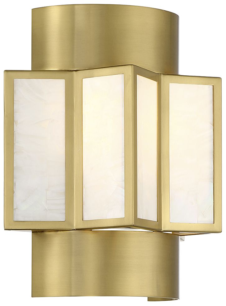 Image 4 Gideon 2-Light Wall Sconce in Warm Brass more views