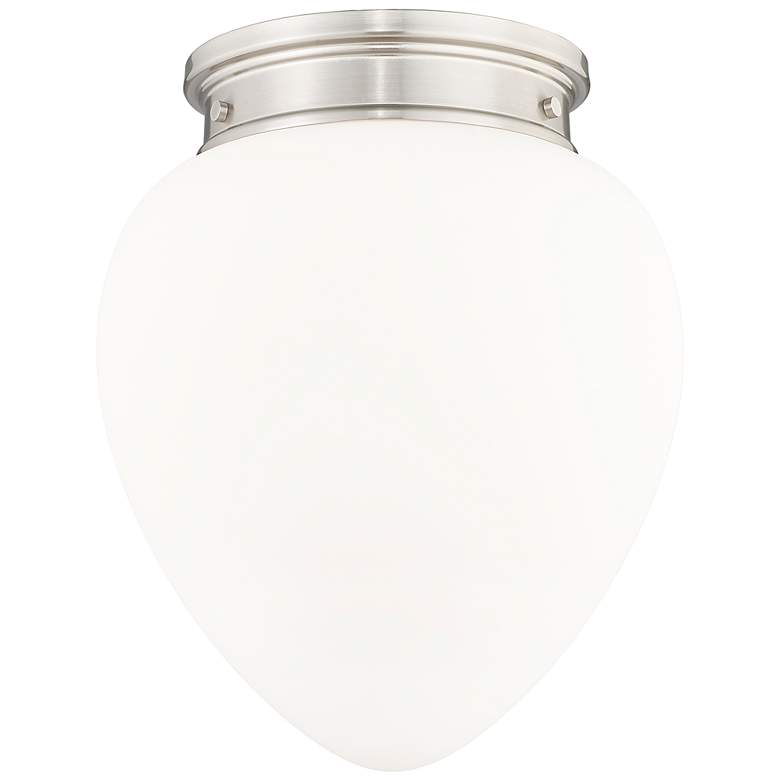 Image 1 Gideon by Z-Lite Brushed Nickel 1 Light Flush Mount